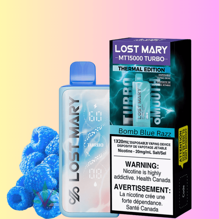 Lost Mary MT50K Turbo Disposable Vape-Bomb Blue Razz Vape Superstore Yorkton Saskatchewan