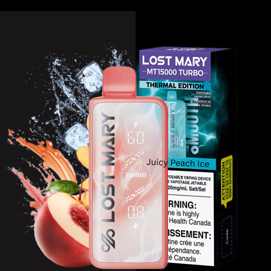 Lost Mary MT50K Turbo Disposable Vape-Juicy Peach Ice Vape Superstore Yorkton Saskatchewan