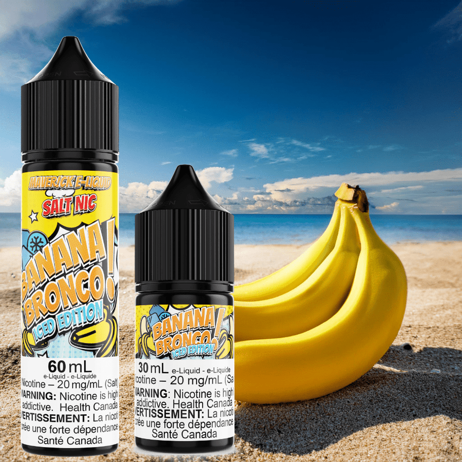 Maverick E-Liquid Salt Nic E-Liquid Banana Bronco Iced Salt by Maverick E-Liquid Banana Bronco Iced Salt by Maverick E-Liquid-Yorkton Vape SuperStore