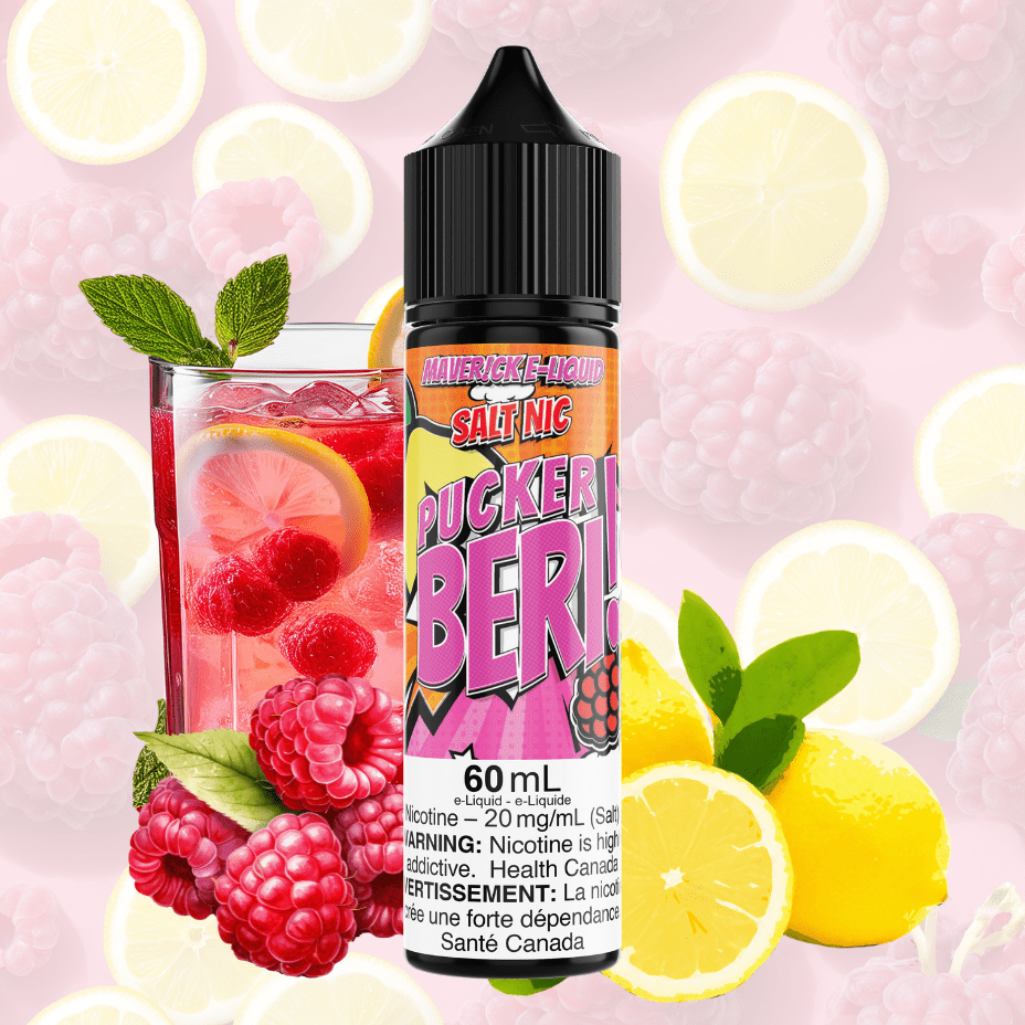 Maverick E-Liquid Salt Nic E-Liquid Pucker Beri Salt by Maverick E-Liquid-60mL Pucker Beri Salt by Maverick E-Liquid-60mL