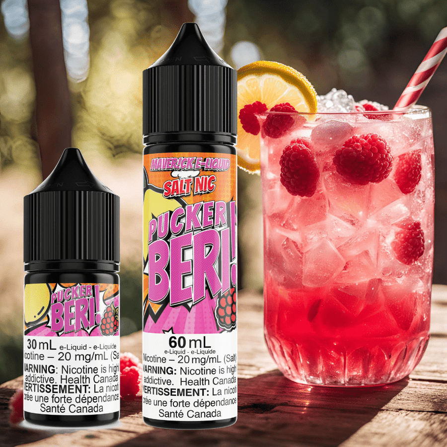 Maverick E-Liquid Salt Nic E-Liquid Pucker Beri Salt by Maverick E-Liquid-60mL Pucker Beri Salt by Maverick E-Liquid-60mL