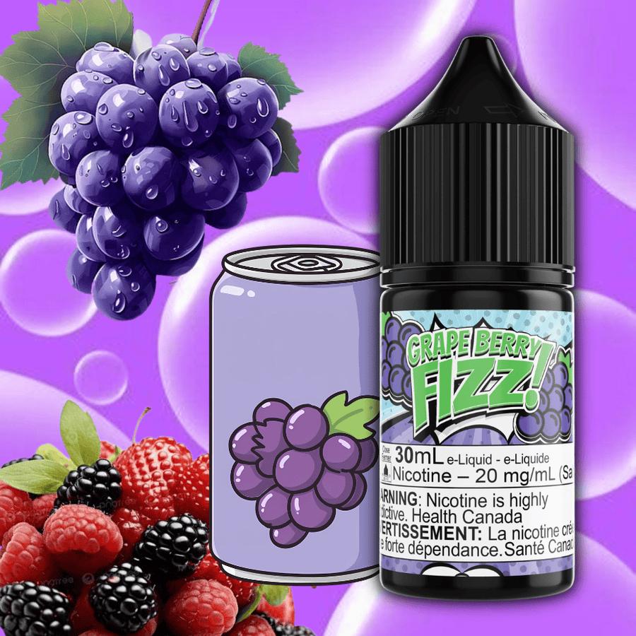 Maverick Salt E-Liquid - Grape Berry Fizz Vape Superstore Yorkton Saskatchewan