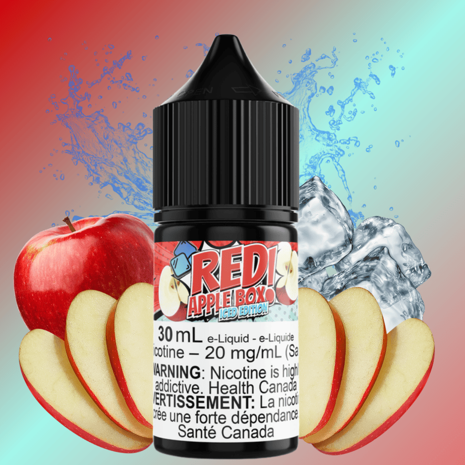 Maverick Salt E-Liquid - Red Apple Box Iced Vape Superstore Yorkton Saskatchewan