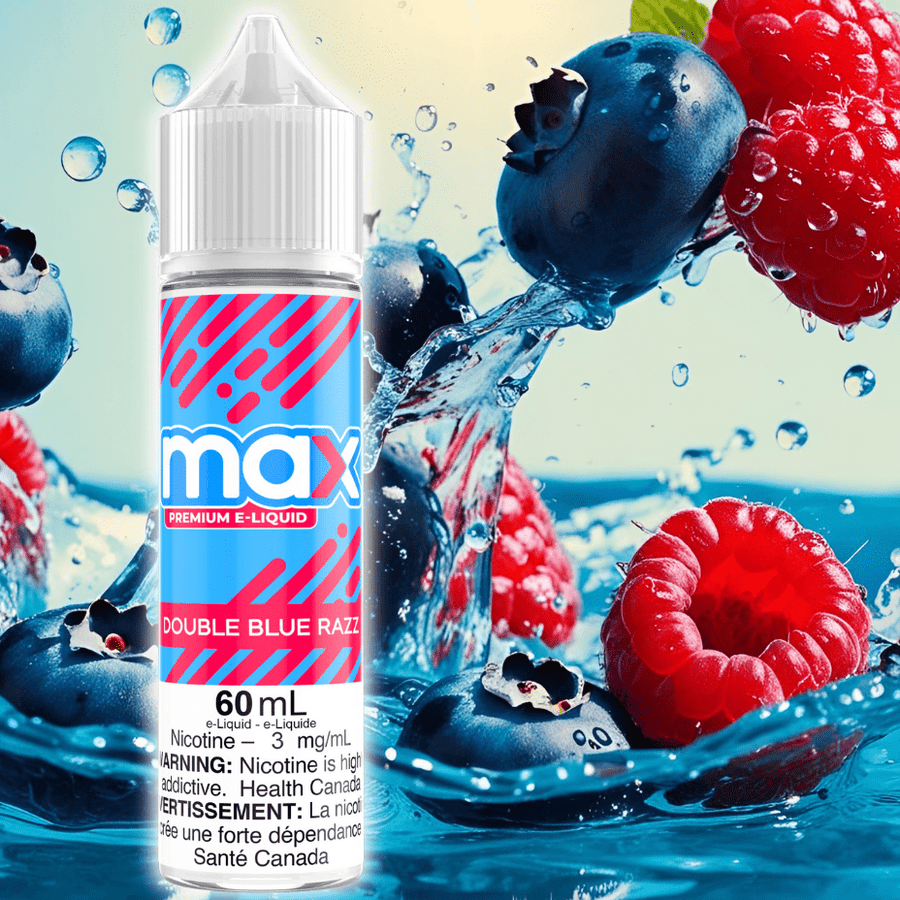 Max E-Liquid - Double Blue Razz Vape Superstore Yorkton Saskatchewan