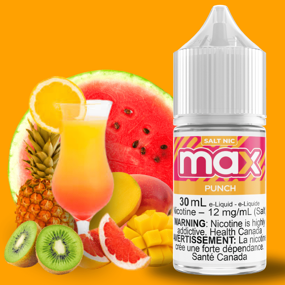 Max E-Liquid - Punch Salt 30ml / 12mg Vape Superstore Yorkton Saskatchewan