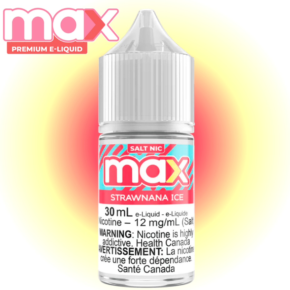Max E-Liquid Salt Nic E-Liquid 30mL / 12mg Max E-Liquid - Strawnana Ice Max E-Liquid - Strawnana Ice at Yorkton Vape SuperStore, SK