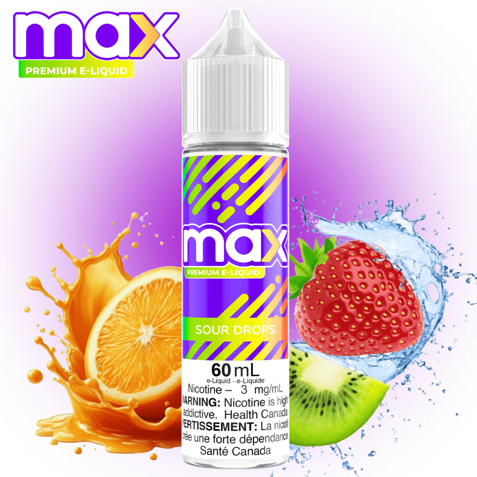 Max E-Liquid - Sour Drops Vape Superstore Yorkton Saskatchewan