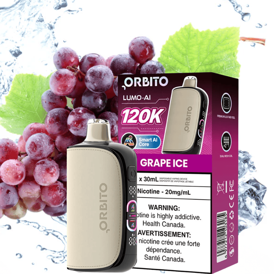 Orbito Lumo-AI 120K Disposable Vape-Grape Ice 120000 / 20mg Vape Superstore Yorkton Saskatchewan