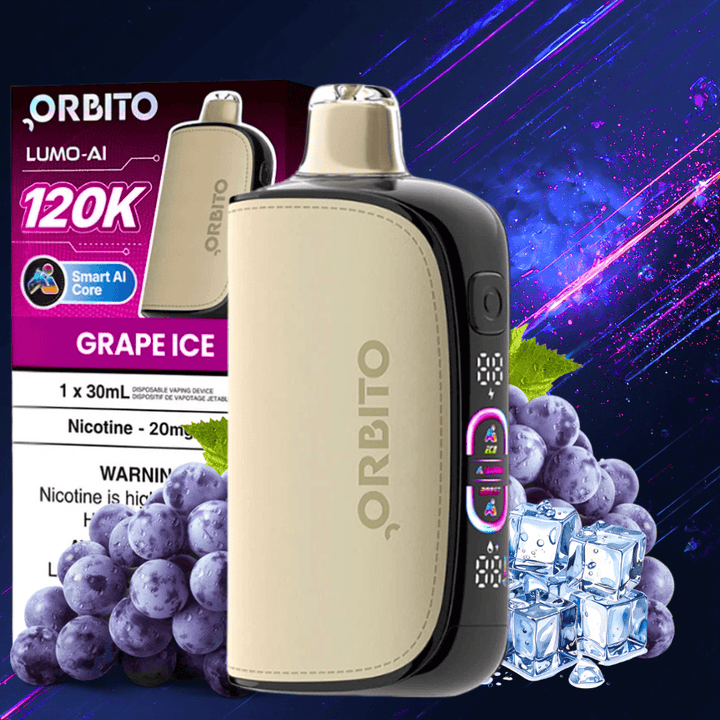 Orbito Lumo-AI 120K Disposable Vape-Grape Ice 30mL / 120000 Puffs / 20mg Vape Superstore Yorkton Saskatchewan
