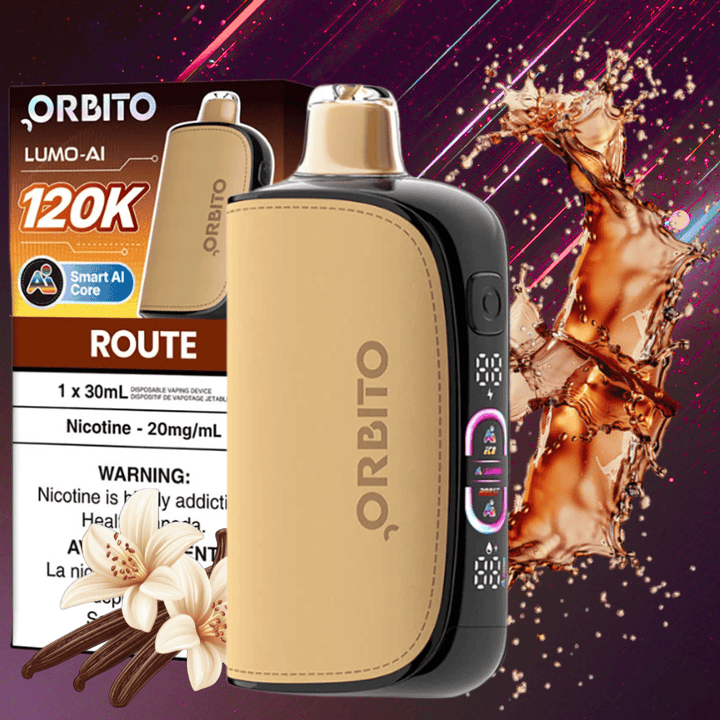 Orbito Lumo-AI 120K Disposable Vape-Route 30mL / 120000 Puffs / 20mg Vape Superstore Yorkton Saskatchewan