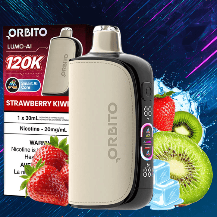 Orbito Lumo-AI 120K Disposable Vape-Strawberry Kiwi Ice 30mL / 120000 Puffs / 20mg Vape Superstore Yorkton Saskatchewan