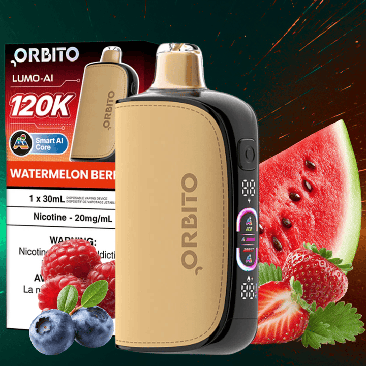 Orbito Lumo-AI 120K Disposable Vape-Watermelon Berries 30mL / 120000 Puffs / 20mg Vape Superstore Yorkton Saskatchewan