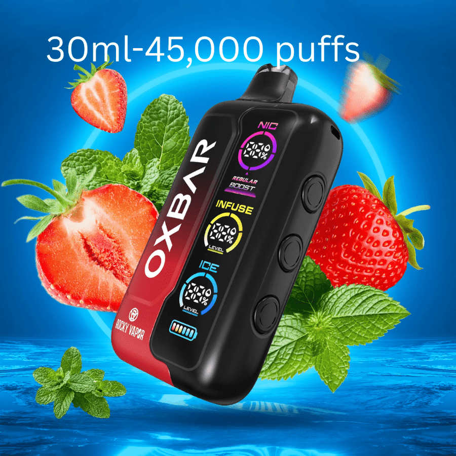 Oxbar Disposable Vape 45000 Puffs / 20mg Oxbar Tri-Fusion 45k Disposable Vape-Strawberry H Oxbar Tri-Fusion 45k Disposable Vape-Strawberry H