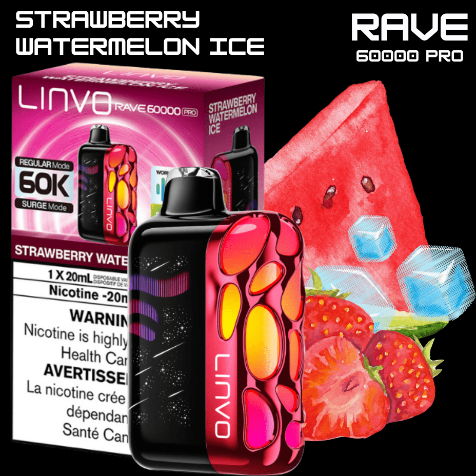 Oxbar Disposable Vape Linvo Rave 60k Disposable Vape-Strawberry Watermelon Ice Linvo Rave 60k Disposable Vape-Strawberry Watermelon Ice