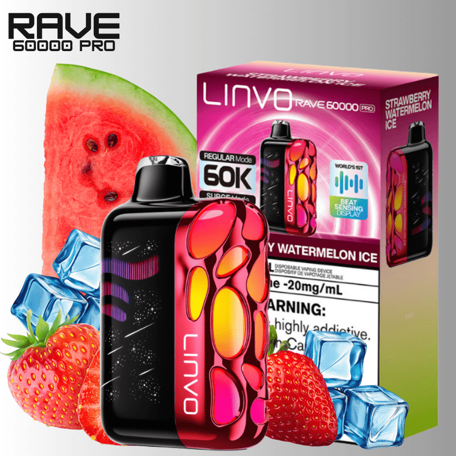 Oxbar Disposable Vape Linvo Rave 60k Disposable Vape-Strawberry Watermelon Ice Linvo Rave 60k Disposable Vape-Strawberry Watermelon Ice