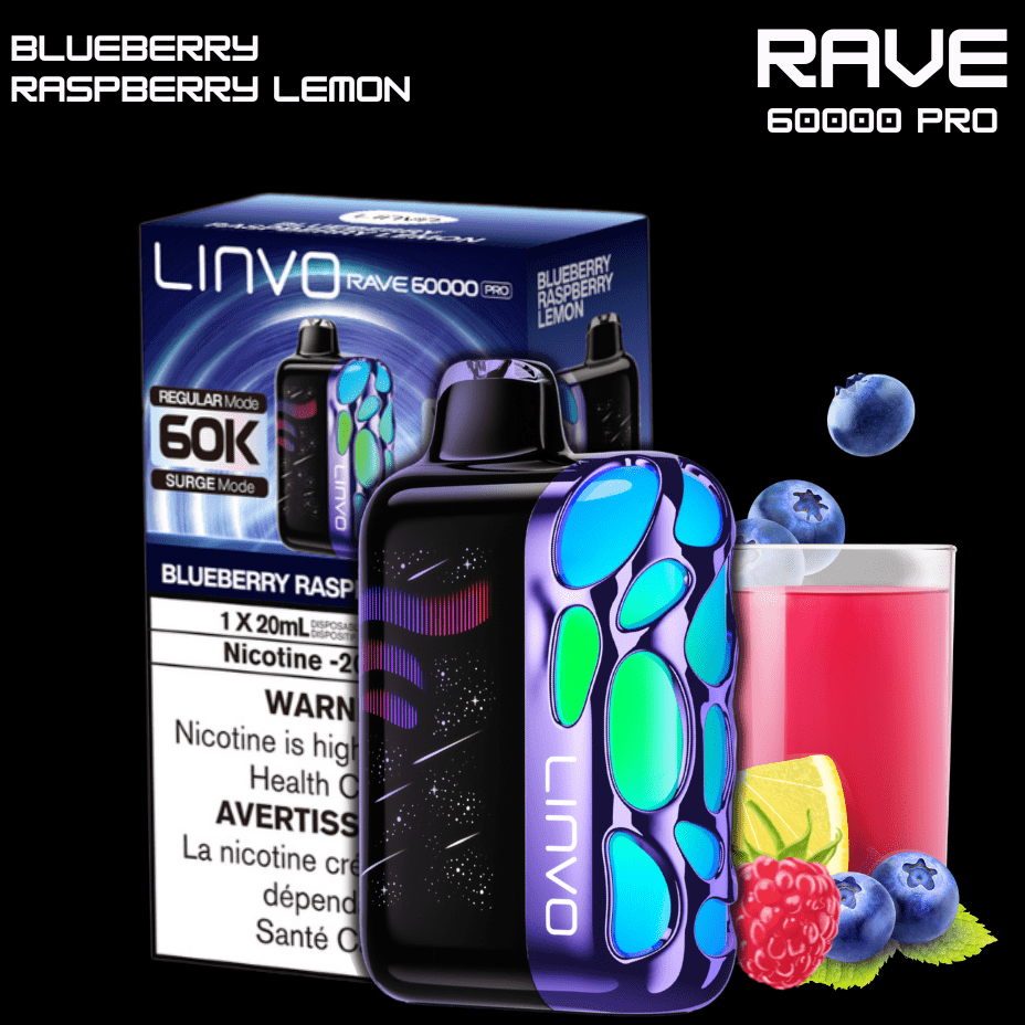 Oxbar Disposable Vape Oxbar Linvo Rave 60k Disposable Vape-Blueberry Raspberry Lemon Oxbar Linvo Rave 60k Disposable Vape-Blueberry Raspberry Lemon