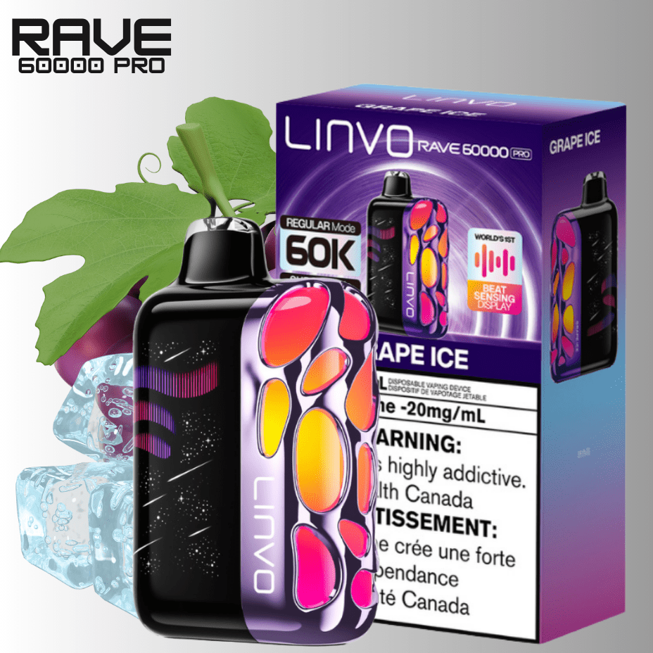 Oxbar Disposable Vape Oxbar Linvo Rave 60k Disposable Vape-Grape ice Oxbar Linvo Rave 60k Disposable Vape-Grape Ice