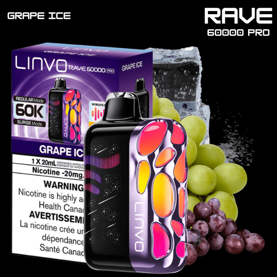 Oxbar Disposable Vape Oxbar Linvo Rave 60k Disposable Vape-Grape ice Oxbar Linvo Rave 60k Disposable Vape-Grape Ice