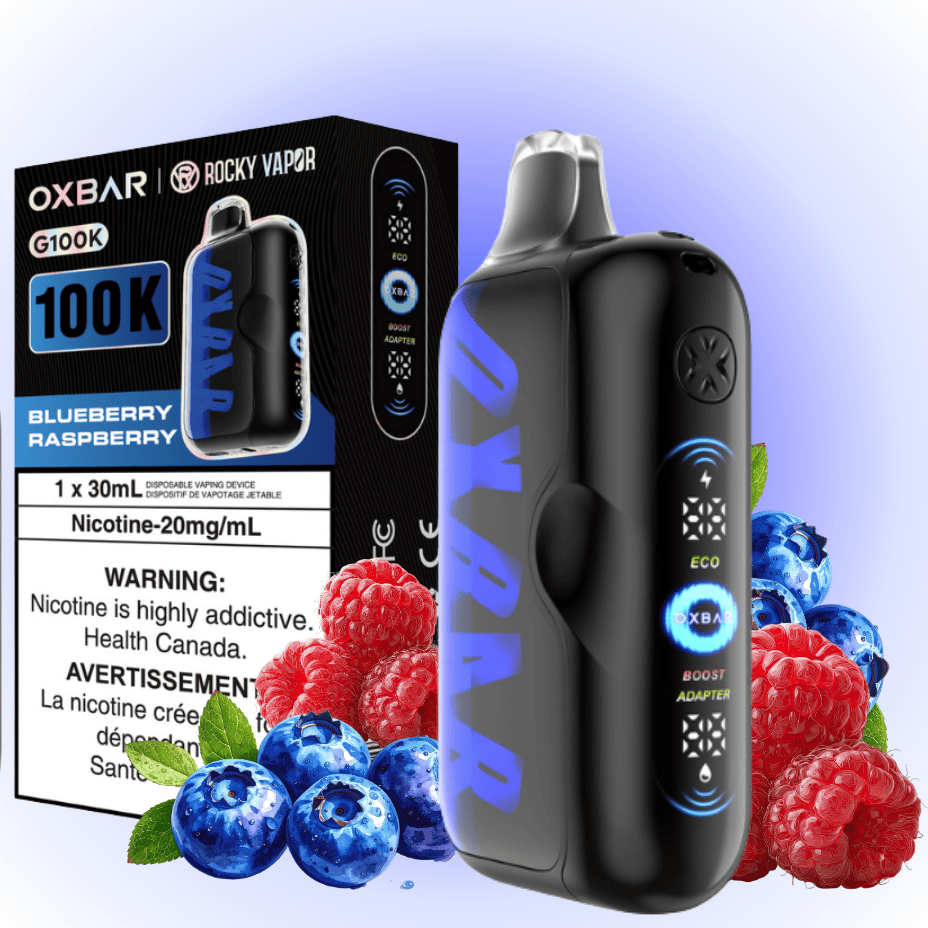 Oxbar G100K Disposable Vape - Blueberry Raspberry 30mL / 100000 Puffs / 20mg Vape Superstore Yorkton Saskatchewan
