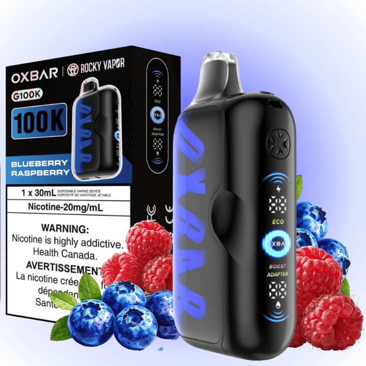 Oxbar G100K Disposable Vape - Blueberry Raspberry 30mL / 100000 Puffs / 20mg Vape Superstore Yorkton Saskatchewan
