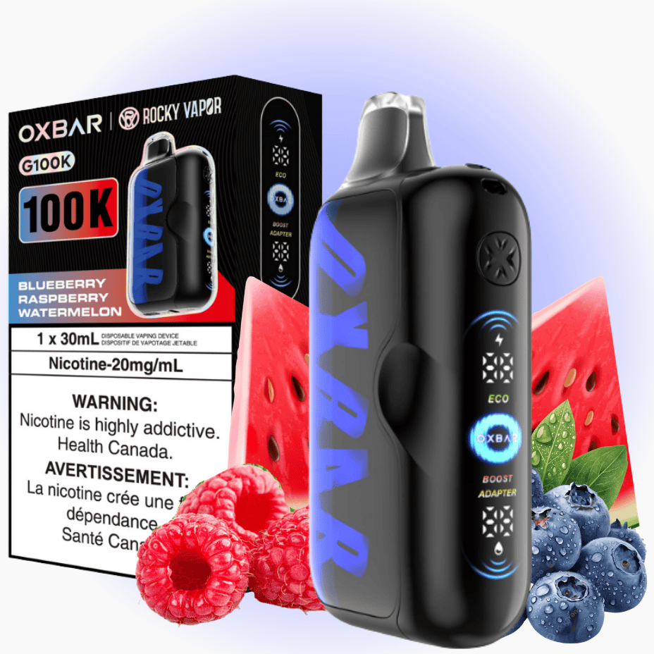 Oxbar G100K Disposable Vape - Blueberry Raspberry Watermelon 30mL / 100000 Puffs / 20mg Vape Superstore Yorkton Saskatchewan