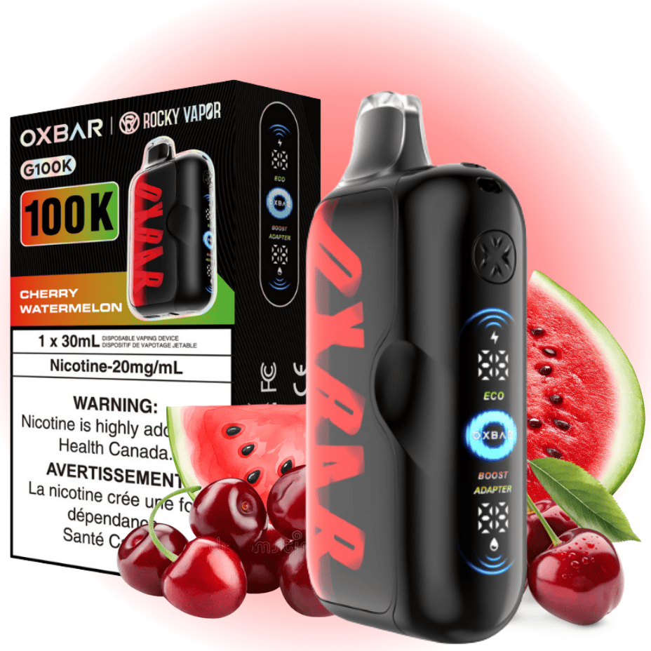 Oxbar G100K Disposable Vape - Cherry Watermelon 30mL / 100000 Puffs / 20mg Vape Superstore Yorkton Saskatchewan