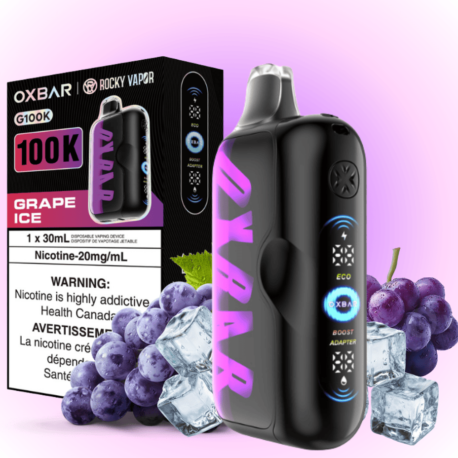 Oxbar G100K Disposable Vape - Grape Ice 30mL / 100000 Puffs / 20mg Vape Superstore Yorkton Saskatchewan