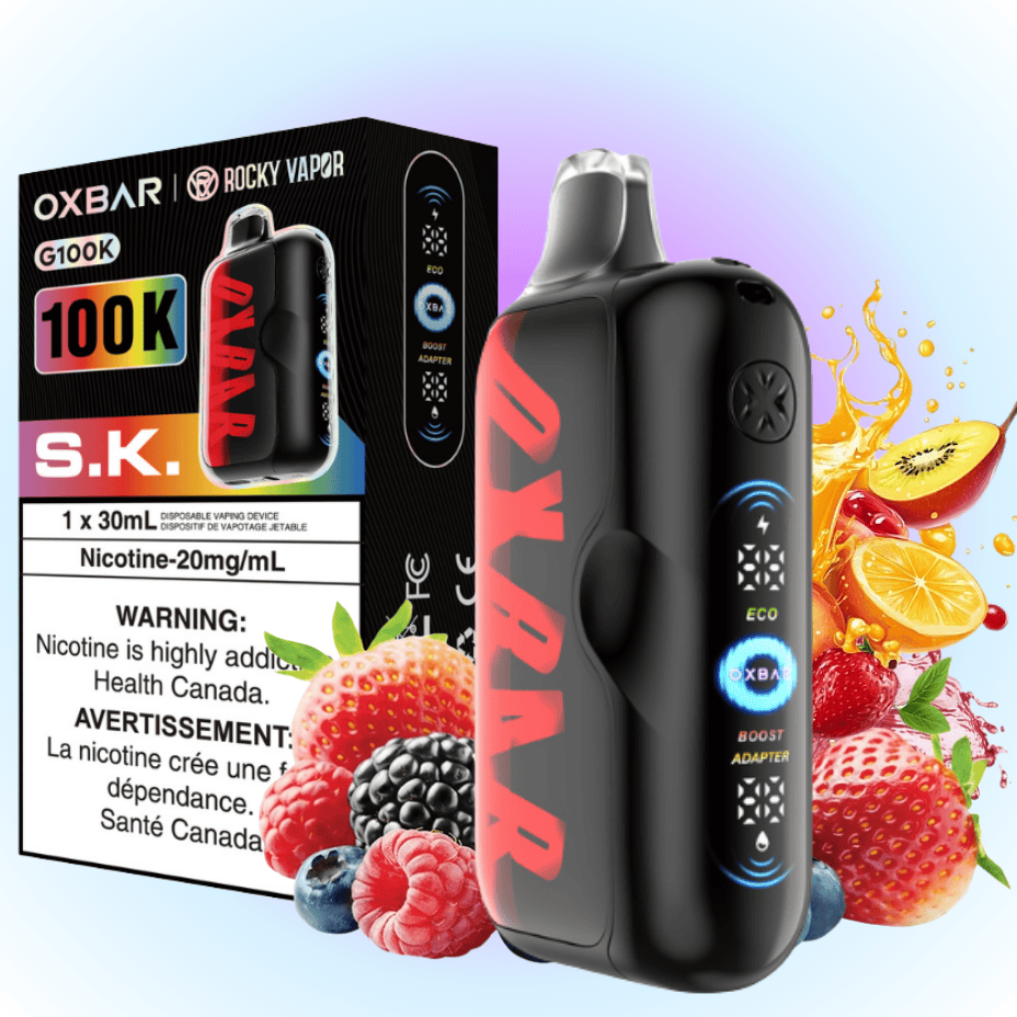 Oxbar G100K Disposable Vape - S.K. 30mL / 100000 Puffs / 20mg Vape Superstore Yorkton Saskatchewan