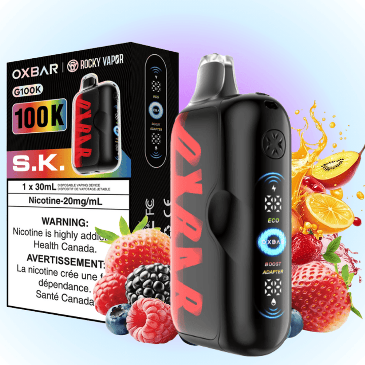 Oxbar G100K Disposable Vape - S.K. 30mL / 100000 Puffs / 20mg Vape Superstore Yorkton Saskatchewan