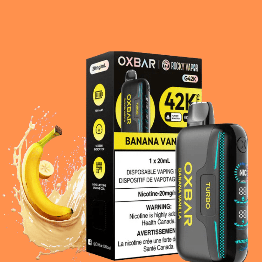 Oxbar G42k Disposable Vape-Banana Vanilla Vape Superstore Yorkton Saskatchewan