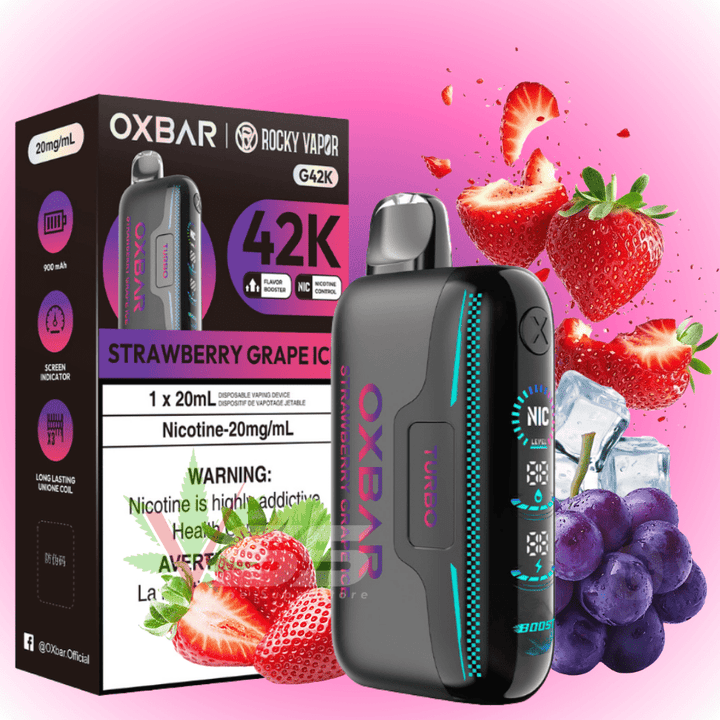 Oxbar G42k Disposable Vape-Strawberry Grape Ice 20mg / 42000 Vape Superstore Yorkton Saskatchewan