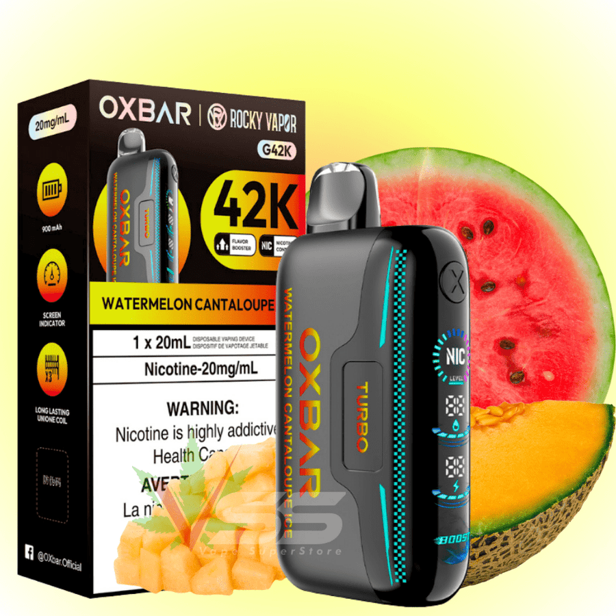 Oxbar G42k Disposable Vape-Watermelon Cantaloupe Ice Vape Superstore Yorkton Saskatchewan