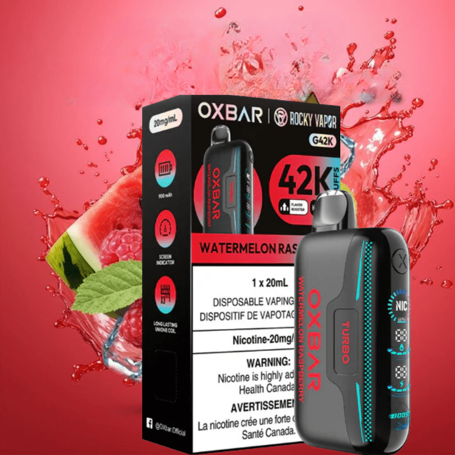 Oxbar G42k Disposable Vape-Watermelon Raspberry Vape Superstore Yorkton Saskatchewan