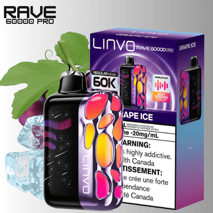 Oxbar Linvo Rave 60k Disposable Vape-Grape ice Vape Superstore Yorkton Saskatchewan