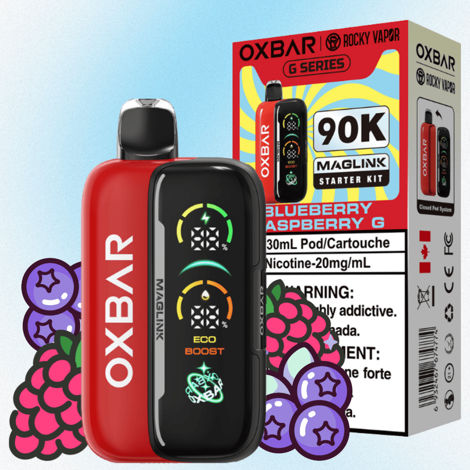 Oxbar Maglink 90K Closed Pods - Blueberry Raspberry G Vape Superstore Yorkton Saskatchewan