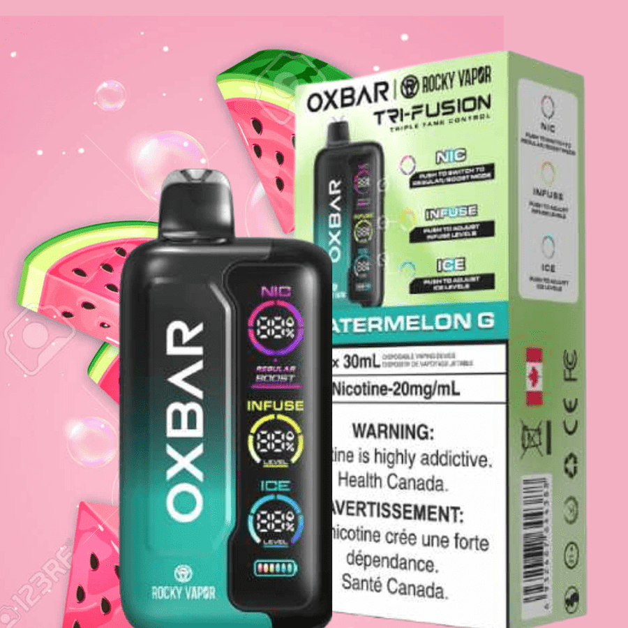 Oxbar Tri-Fusion 45k Disposable Vape-Watermelon G 45000 Puffs / 20mg Vape Superstore Yorkton Saskatchewan