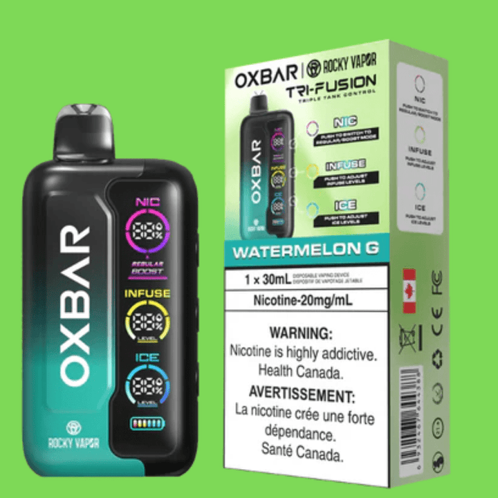 Oxbar Tri-Fusion 45k Disposable Vape-Watermelon G 45000 Puffs / 20mg Vape Superstore Yorkton Saskatchewan