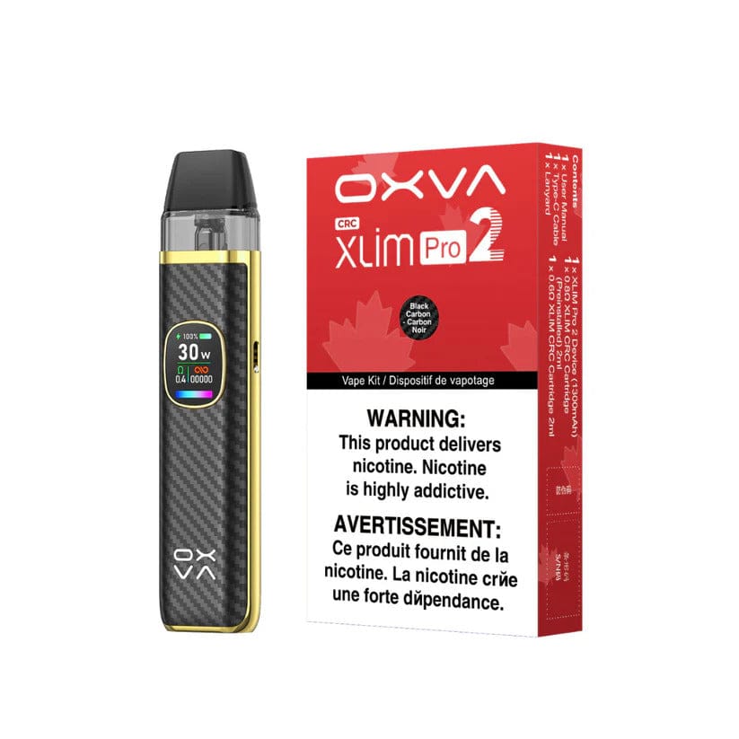 OXVA Xlim Pro 2 Pod Kit-1300mAh Black Leather Vape Superstore Yorkton Saskatchewan