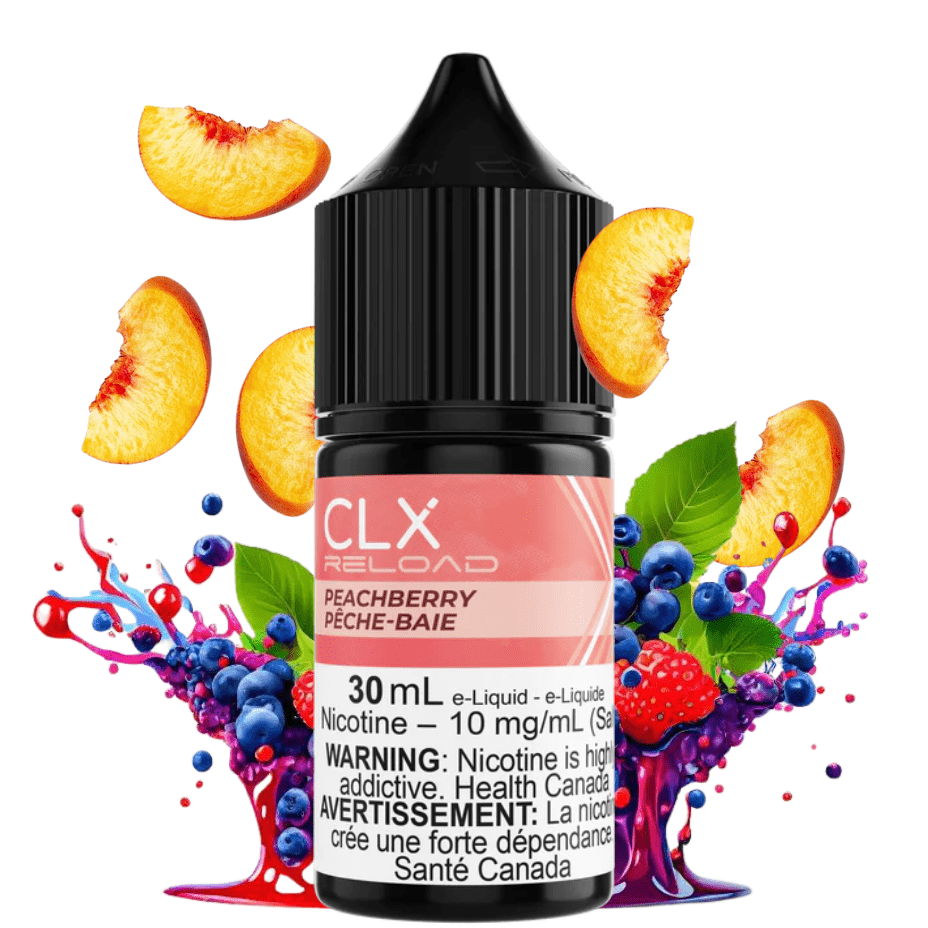 Peach Berry Salt by CLX Reload E-Liquid 30ml / 10mg Vape Superstore Yorkton Saskatchewan