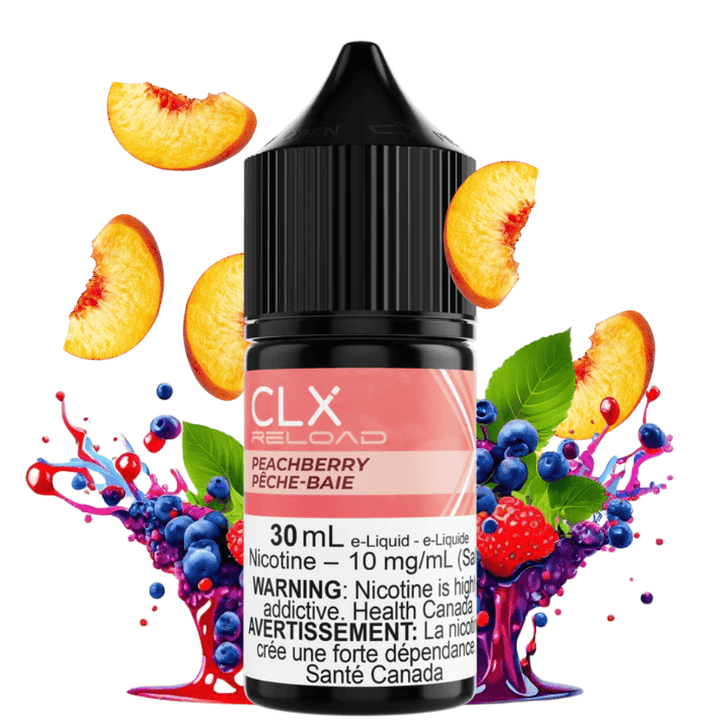 Peach Berry Salt by CLX Reload E-Liquid 30ml / 10mg Vape Superstore Yorkton Saskatchewan