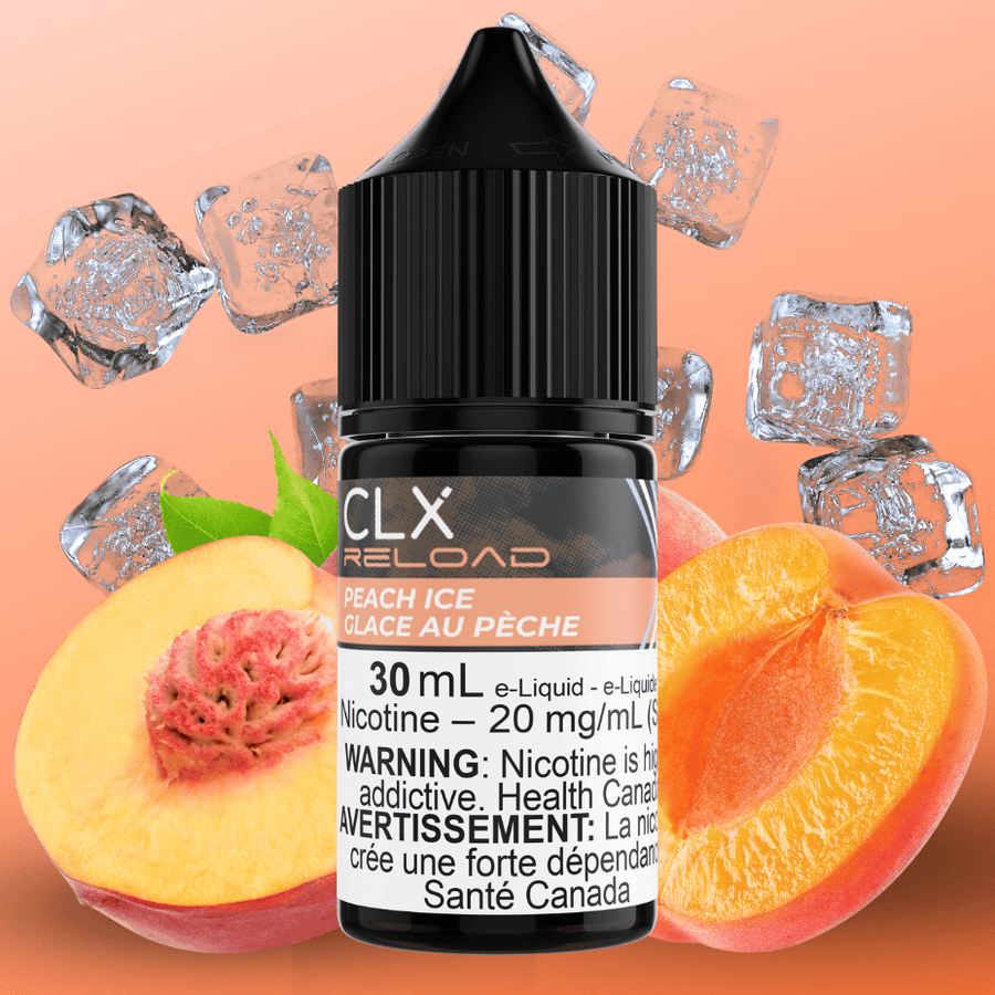 Peach Ice Salt by CLX Reload E-Liquid Vape Superstore Yorkton Saskatchewan