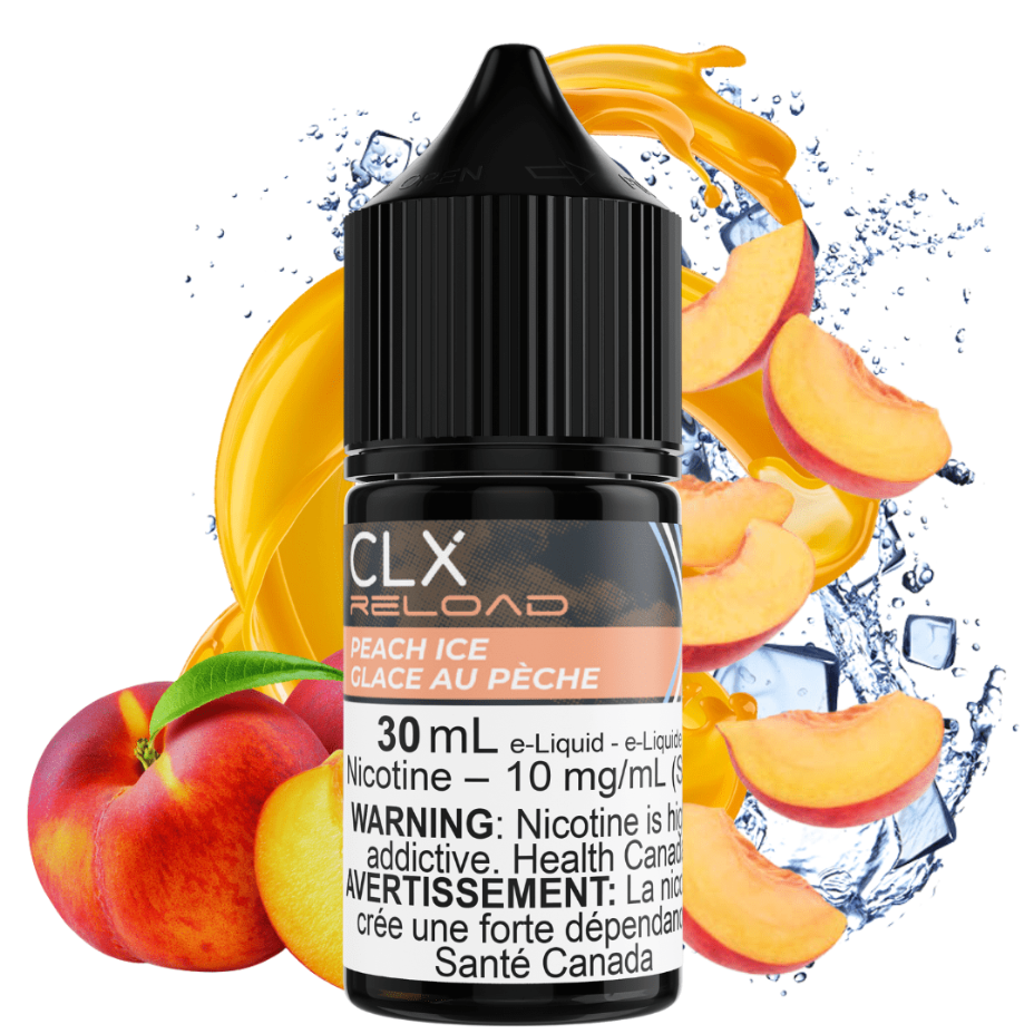 Peach Ice Salt by CLX Reload E-Liquid Vape Superstore Yorkton Saskatchewan