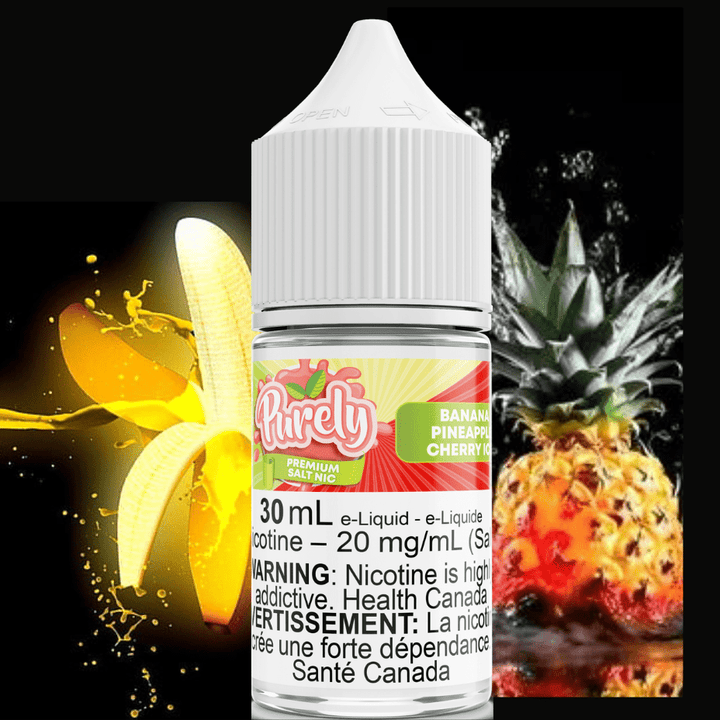 Purely E-Liquid Salt Nic E-Liquid 30ml / 12mg Banana Pineapple Cherry Ice Salt Nic by Purely E-Liquid Banana Pineapple Cherry Ice Salt Nic by Purely E-Liquid-Yorkton Vape