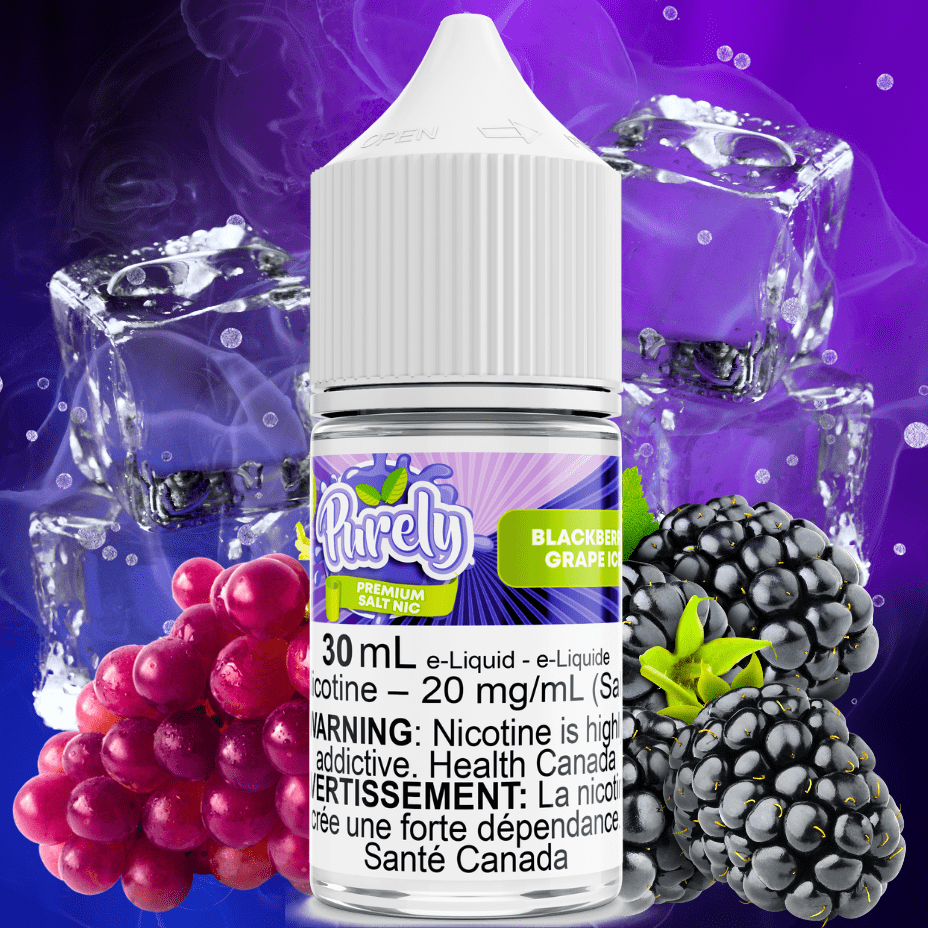 Purely E-Liquid Salt Nic E-Liquid Blackberry Grape Ice Salt Nic by Purely E-Liquid Blackberry Grape Ice Salt Nic by Purely E-Liquid-Yorkton Vape Store SK