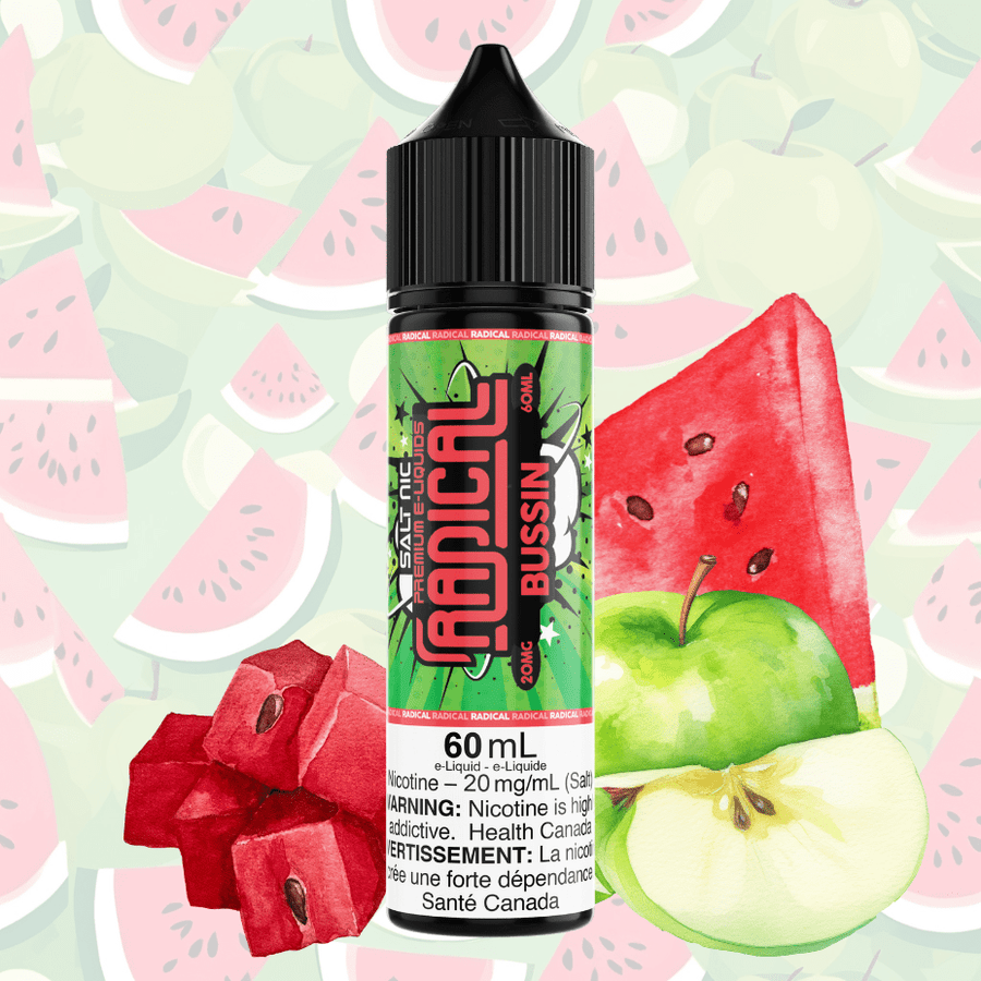 Radical E-Liquid Salt Nic E-Liquid Bussin Salt by Radical E-liquid-60mL Bussin Salt by Radical E-liquid-60mL in Yorkton Saskatchewan