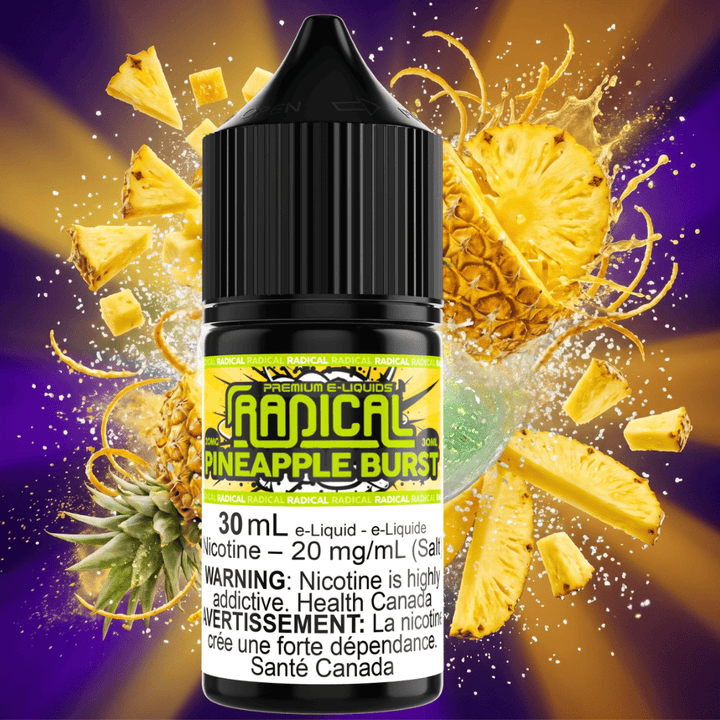 Radical Salt E-Liquid - Pineapple Burst 30mL / 12mg Vape Superstore Yorkton Saskatchewan