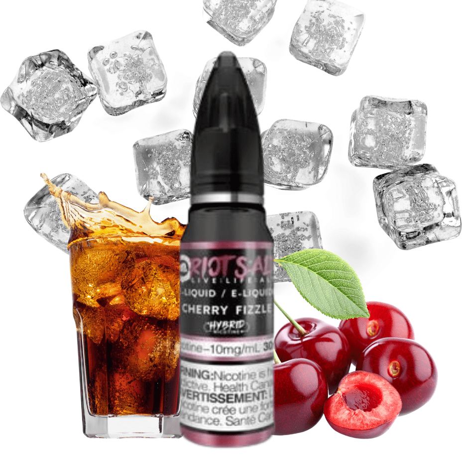 Riot Squad Hybrid Salt in Cherry Fizzle Flavour in 30ml Bottle Available at Yorkton Vape SuperStore & Bong Shop Located in Yorkton, Saskatchewan, Canada
