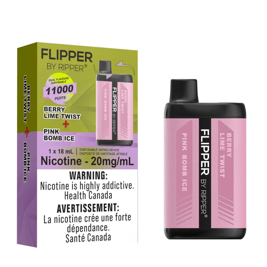 RufPuf Disposables Disposables 11000 Puffs / 20mg Flipper 11000 Disposable Vape-Berry Lime Twist + Pink Bomb Ice Flipper 11000 Disposable Vape - Shop Disposable Vape Sales
