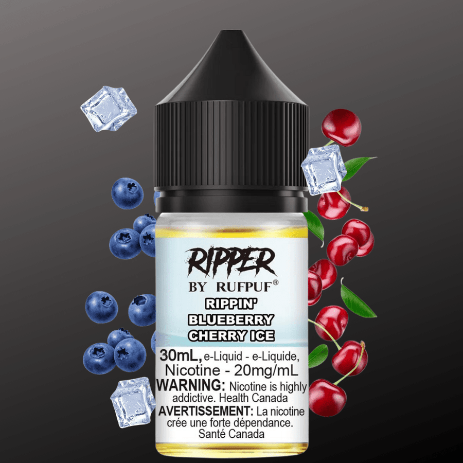 RufPuf Disposables Salt Nic E-Liquid 30ml / 10mg Ripper Rufpuf Salt-Blueberry Cherry Ice Ripper Rufpuf Salt-Blueberry Cherry Ice - FREE Shipping Over $100CAD