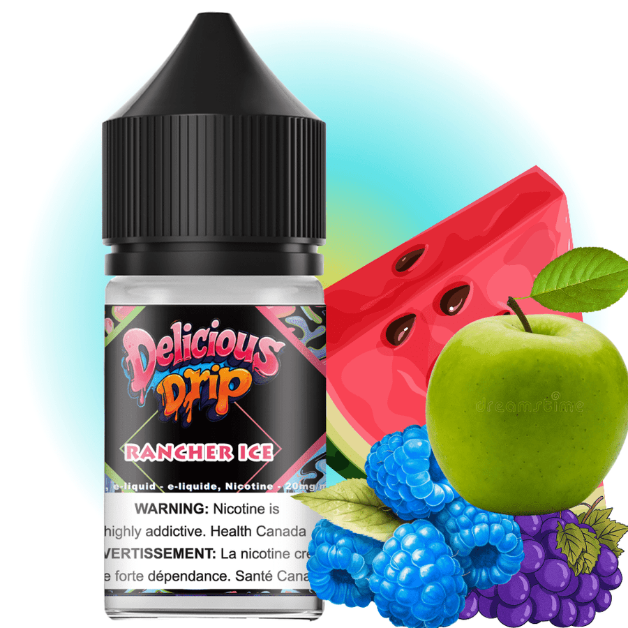 RufPuf E-Liquid Salt Nic E-Liquid 30ml / 20mg Delicious Drip Salt-Rancher Ice Delicious Drip Salt-Rancher Ice in Yorkton Sask